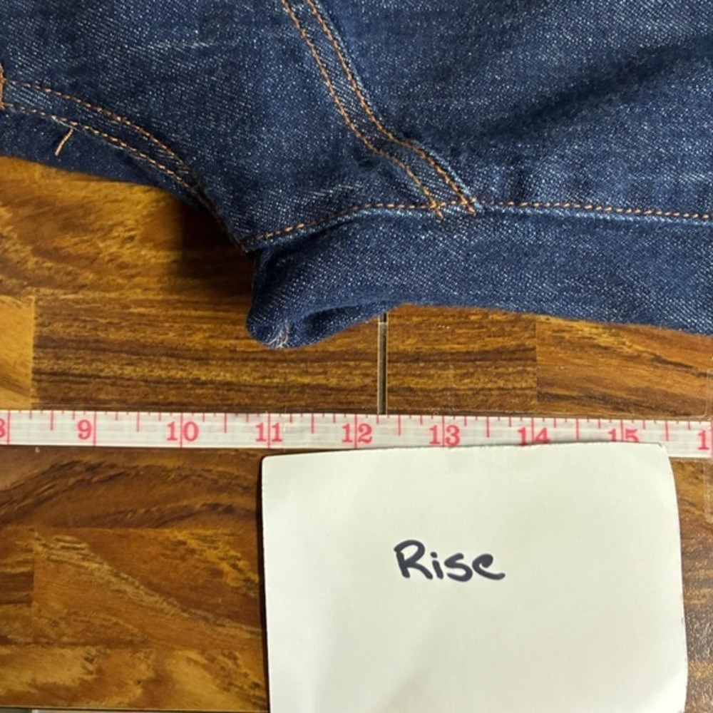 Anthropologie Pilcro Womens Seamed Flounce High Rise Wide Leg Jeans Size 28 Blue - Picture 13 of 15